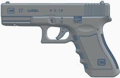 Glock 17 With Weights 3D Printer Model