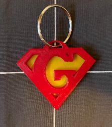 G Superman Logo 3D Printer Model