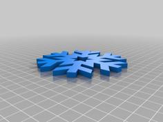 Schneeflocke Snowflake 3D Printer Model