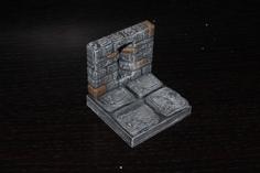 OpenForge Arrow Slit Stone Walls 3D Printer Model