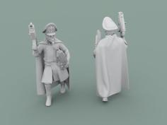 Legion Of Metal Commisar With Cape 3D Printer Model