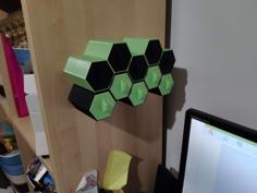 Hexagon Storage Enlarged And Wall Mountable 3D Printer Model