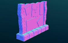 Scifi Orc Wall Scatter Terrain 3D Printer Model