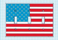 USA! 3x Light Switch Cover 3D Printer Model