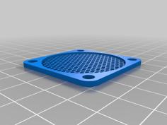 40mm Fan Honeycomb Mesh Grill 3D Printer Model