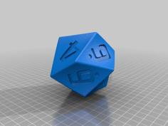 Alternative D10 RPG DnD Dice 3D Printer Model