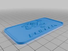 Flipper Zero Logo Badge 3D Printer Model