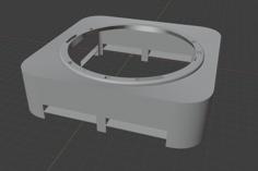 Cooling Stand For Mac Mini (Late 2018) With 140mm Fan Mount 3D Printer Model