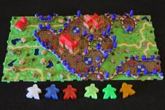 Rifraf 3D Carcassonne Expansion 1 Inns & Cathedrals 3D Printer Model