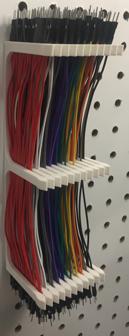 20 Cm Dupont Wires Pegboard Mount 3D Printer Model