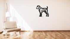 Dog / Pes Wall Decoration 3D Printer Model