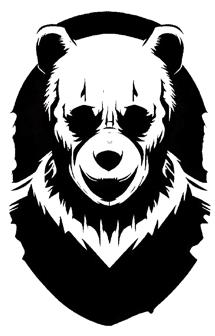 Man Bear Stencil 3D Printer Model