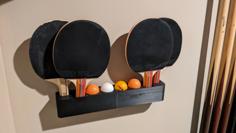 Ping Pong Wall Holder Full 3D Printer Model