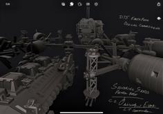 Earth Force Naval Fort 3D Printer Model