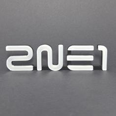 2NE1 Logo Stand 3D Printer Model