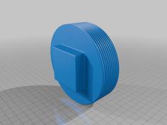 4″ (PVC) Drain Cap 3D Printer Model