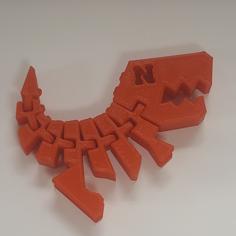 Nebraska Huskers Flexi Rex 3D Printer Model