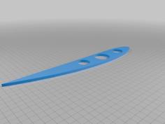 RC Plane Rudder Skid 3D Printer Model