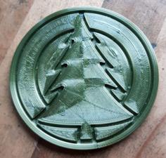 Xmas Tree Coaster 3D Printer Model