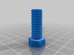 (3D Slash) Cigar_and_screw (scree Only) 3D Printer Model