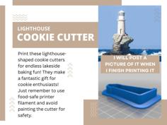 Lighthouse Cookie Cutter 3D Printer Model