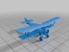 Hanriot HD1 (1/144) 3D Printer Model