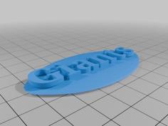 New York Giants Logo 3D Printer Model