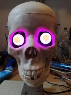 3 Axis Skull And 2 Axis Eyes – Halloween Skull Project 3D Printer Model