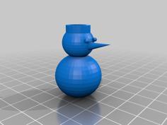 Snowman Shaped Bead 3D Printer Model