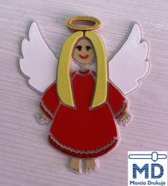 Multicolor Angel Christmas Tree Decoration 3D Printer Model