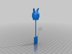 A Rabbit-shaped Portable Fork And A Pencil Case 3D Printer Model