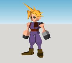 Cloud Strife – Final Fantasy VII 3D Printer Model