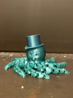 Flexi Octopus With Top Hat 3D Printer Model