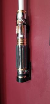 Replica Lightsaber Wall Mount For Mace Windu (Master Replica Brand) 3D Printer Model