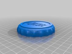 [Remix] Fallout 4 Coaster And Bottle Cap Opener 3D Printer Model