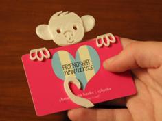 Monkey Gift Card Holder 3D Printer Model