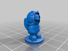 Cat Astronaut YJ 3D Printer Model