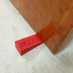 Hodor Door Stop 3D Printer Model