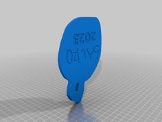 Aliza’s Yearly Ornament 3D Printer Model