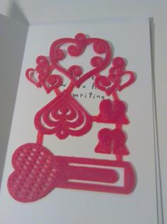 Valentine’s Card Insert 3D Printer Model