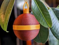 Simple Hollow Christmas Bauble 3D Printer Model