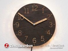 Laser Cut Clock Face “VeneeredPMMA” Cnc