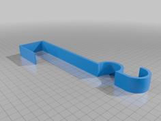 Long Wreath Hook For Weird Doors 3D Printer Model