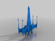 Xwing Fighter Wall Decoration 3D Printer Model