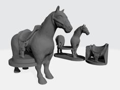 Horse Mount Plus Hole Fill 3D Printer Model