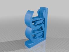 Cc Wall Mount For Shelf 3D Printer Model