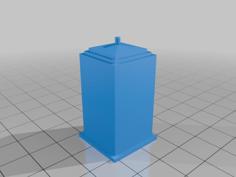 No Detail – Printer Test TARDIS 3D Printer Model