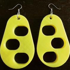 Three Hole Earrings 3D Printer Model