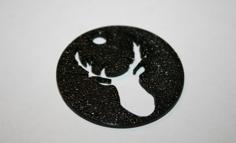 Deer Keytag 3D Printer Model