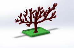 Tree Jewelry Holder 3D Printer Model